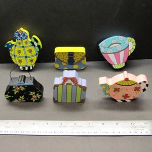 Mary Engelbreit Wood Draw Pulls (6) - Rare